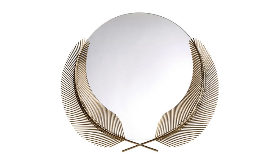 Wedding gifts - feather mirror