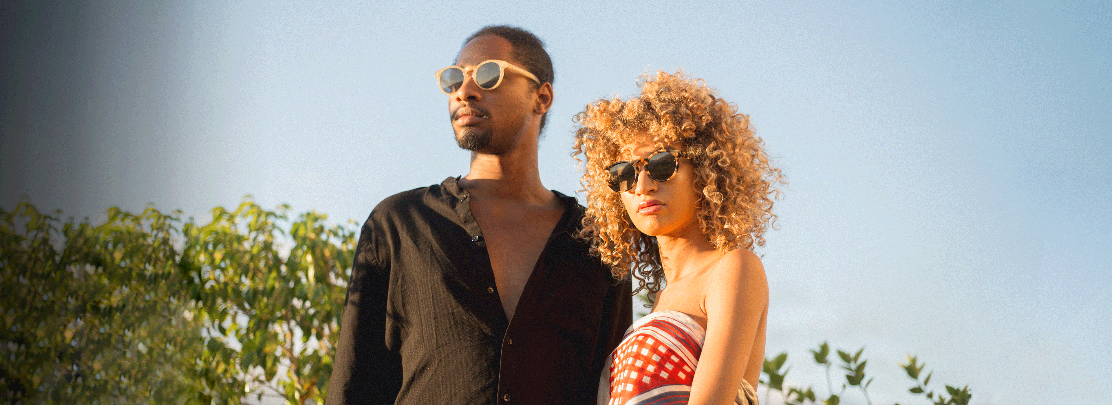 Golden hour sunglasses