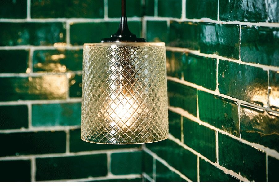 Drummonds diamond cut-glass shades