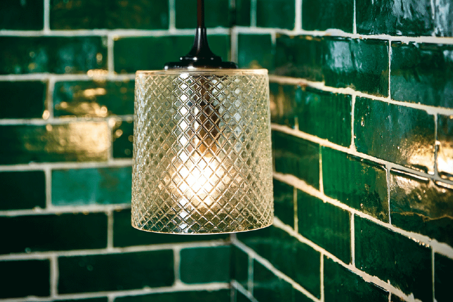 Drummonds diamond cut-glass shades