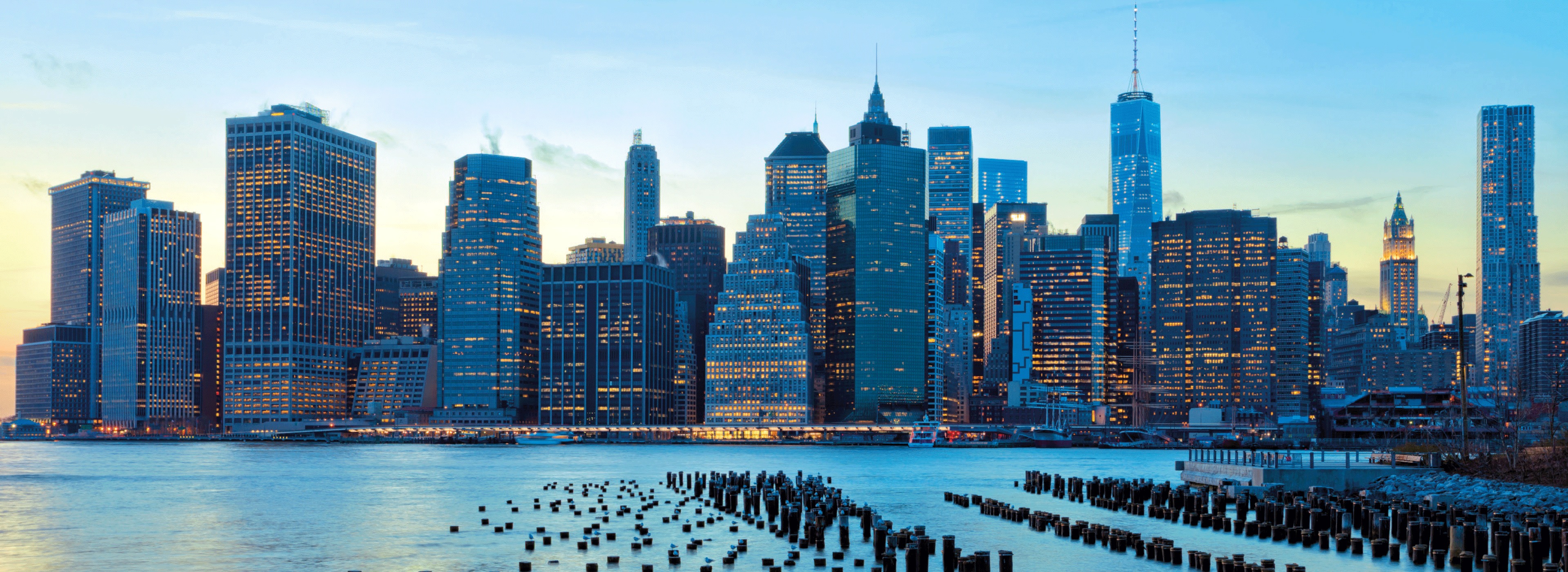 New York Skyline River Hudson