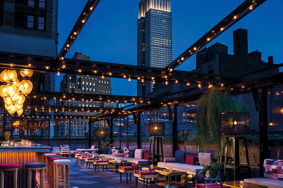 The Moxy New York East Patio