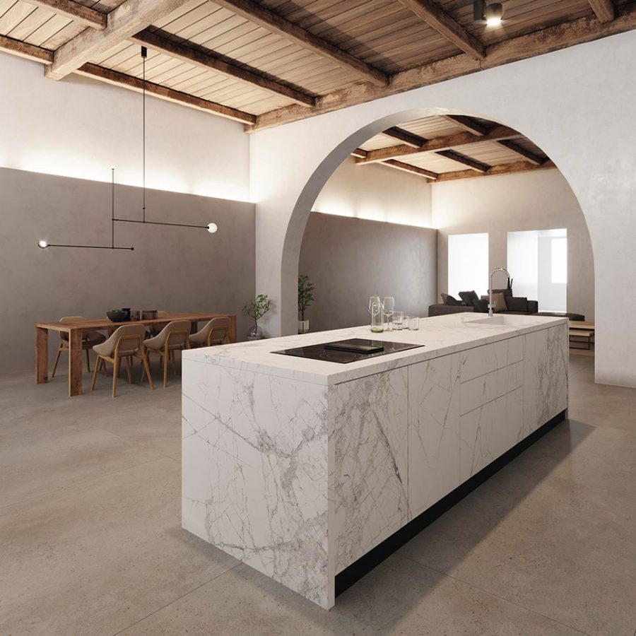 kitchens Cervino Satin island