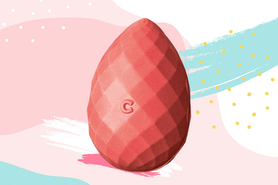 Chococo naturally pink ruby chocolate egg