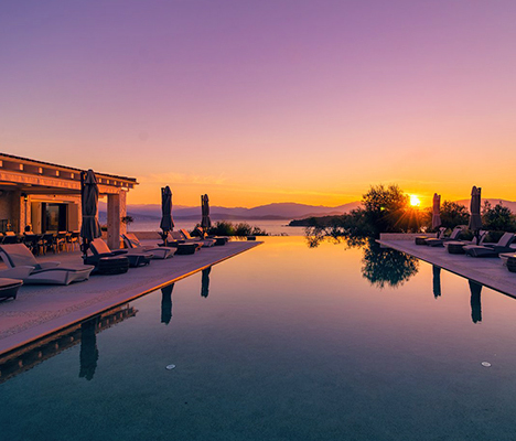 Oliver Bernard Escapes Corfu Villa