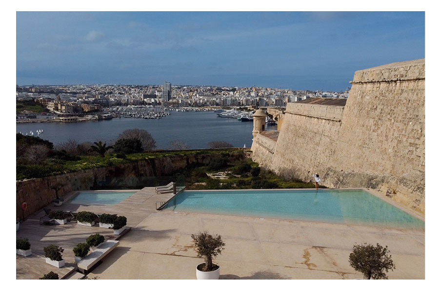 Spotlight on Malta Phoenica Hotel Terrace Bastion Pool 1