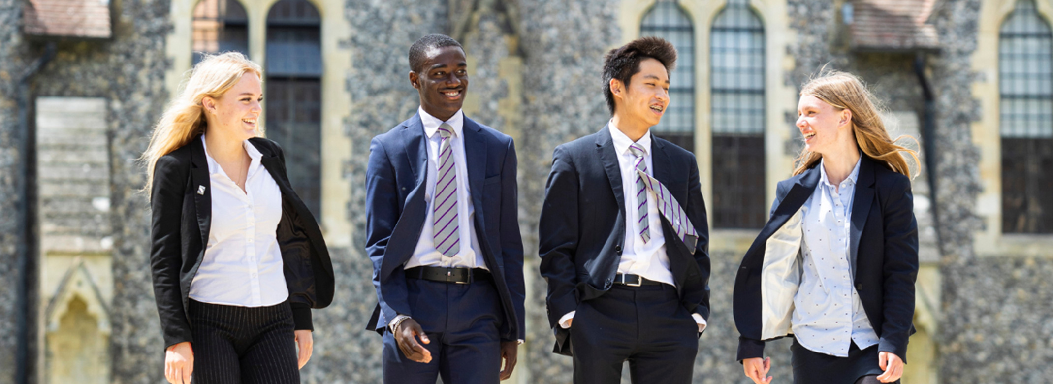 Lancing College students