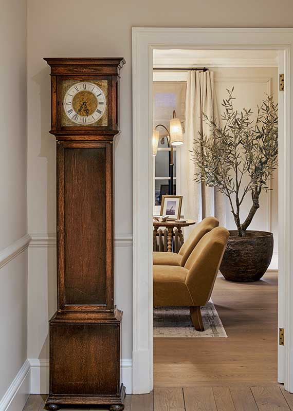 At Home With Laura Hammett Hallway Grandfather clock