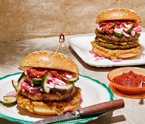 Mandy Yin’s chicken satay burgers with tomato sambal recipe