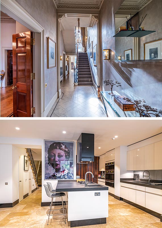 Hanover Terrace for sale Knight Frank Regents Park - Hallway and Kitchen