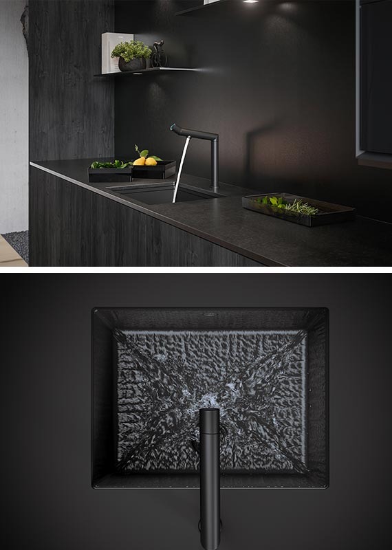 BORA’s self-cleaning sink is sleek, stylish, and labour-saving