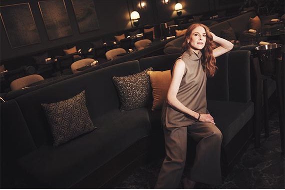 Rosalie wears trousers and top by The Frankie Shop; and jewellery by Lily Gabriella Fine Jewellery