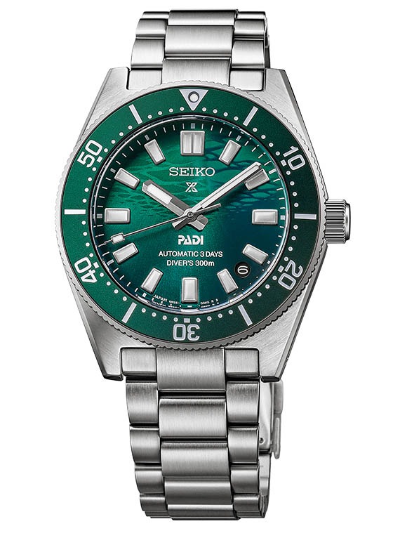 Seiko Prospex 1965 Heritage Diver’s PADI special edition in green, £1,500