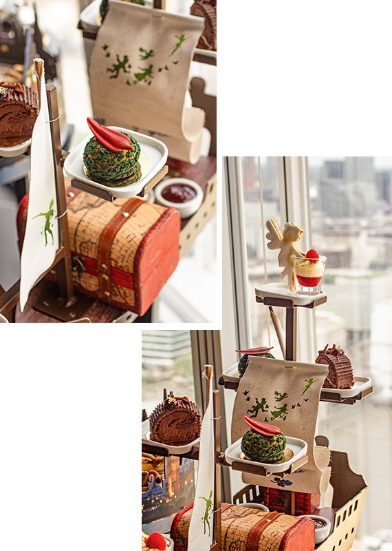 Peter Pan afernoon tea dishes