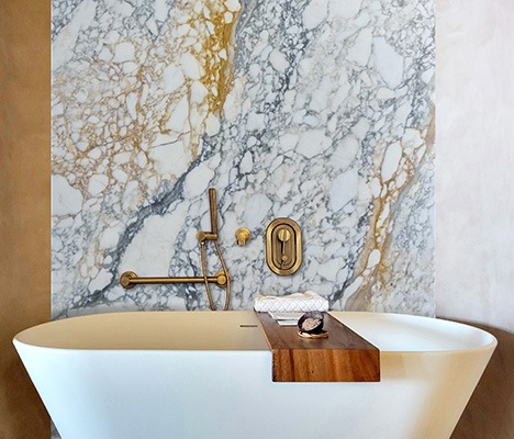 Mineral Drenching Bathrooms Breccia Medicea