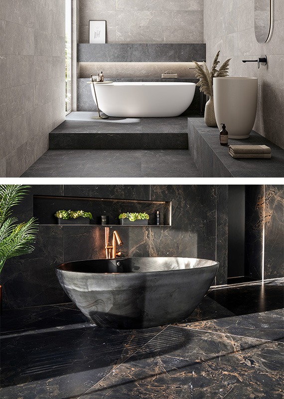 Top: Tile of Spain, Bottom: Roccia