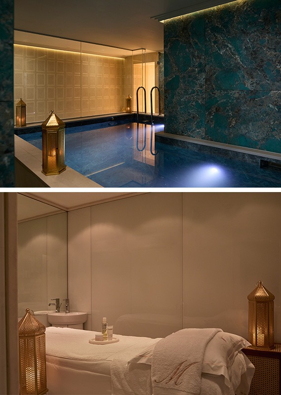 Milestone Hotel spa pool and treatment room