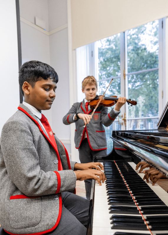 Wetherby prep boys playing music