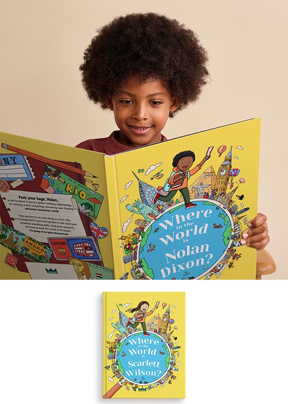 Where in the World personalised book Black Friday